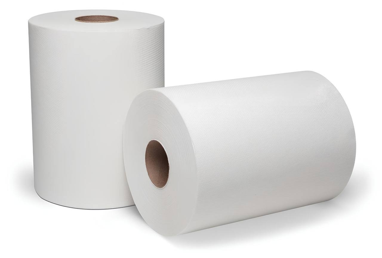 Бумажные полотенца (в рулоне 1000 листов, размер 19*20, плотность 41 грамм)